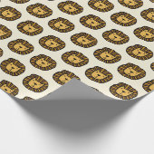 Papier Cadeau Lion mignon (Coin)