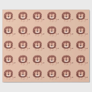 Papier Cadeau Lion mignon