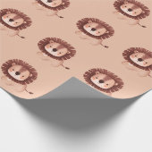 Papier Cadeau Lion mignon (Coin)