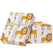 Papier Cadeau Lion mignon