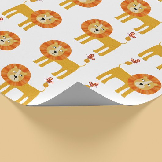 Papier Cadeau Lion mignon