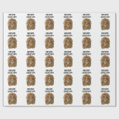 Papier Cadeau Lion n'abandonne jamais le lion (Plat)