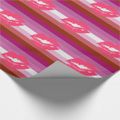PAPIER CADEAU LIPSTICK LESBIAN FIDE FLAG STRIPES DESIGN - 2014 (Coin)