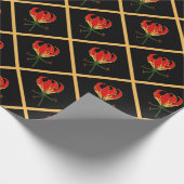 Papier Cadeau Lis Gloriosa de flamme (Coin)