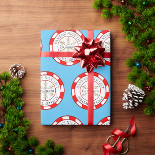 Papier Cadeau Liste de Naughty ou Nice personnalisée Noël