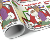 Papier Cadeau Liste des filles étudiantes (Coin rond)