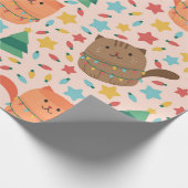 Papier Cadeau Little and cute Christmas Kitten (Coin)