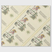 Papier Cadeau Little Bo-Peep : Pépinière classique Kate Greenawa (Plat)