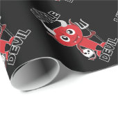 Papier Cadeau Little Devil - Papier à enveloppement brillant, 30 (Coin rond)