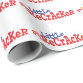 Papier Cadeau Little Firecracker Quart de Juillet papier d'embal (Coin rond)