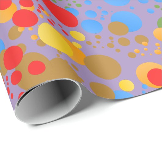 Papier Cadeau Little Party Monster and confetti Anniversaire Par (Coin rond)