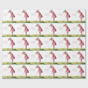 Papier Cadeau Little Pro In Pink : Anniversaire sur le vert Merc