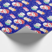 Papier Cadeau Little Snowman Navy Blue (Coin)