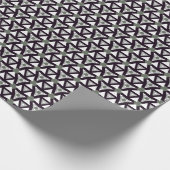 Papier Cadeau Little Stars Triangle géométrique Dark (Coin)