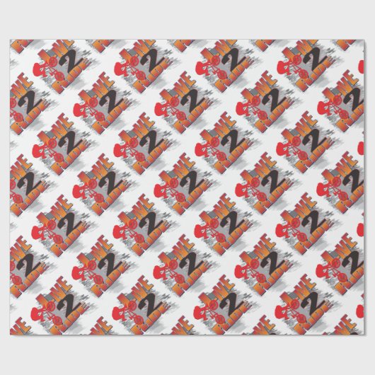 PAPIER CADEAU LIVE-2-RIDE-BMX (Plat)