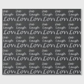 Papier Cadeau Live Laugh Love (Plat)