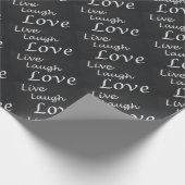 Papier Cadeau Live Laugh Love (Coin)