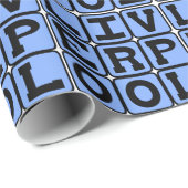 Papier Cadeau Liverpool, ville d'Angleterre (Coin rond)