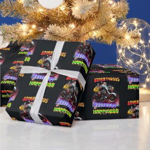 Papier Cadeau Livraison Aventureuse Du Bonheur