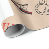 Papier Cadeau Livraison de Noël ! (Coin rond)