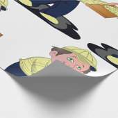 Papier Cadeau Livraison de pizza Boy Food Wrapper Papier