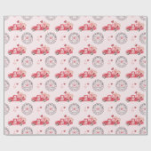 Papier Cadeau Livraison spéciale Camion de couleur d'eau Valenti (Plat)