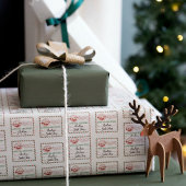 Papier Cadeau Livraison spéciale du Pôle Nord à partir de Père N