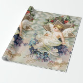 PAPIER CADEAU LIVRE D'ANGE DE NOËL (Déroulé)