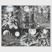 Papier Cadeau Livre de coloriage Anime (Plat)