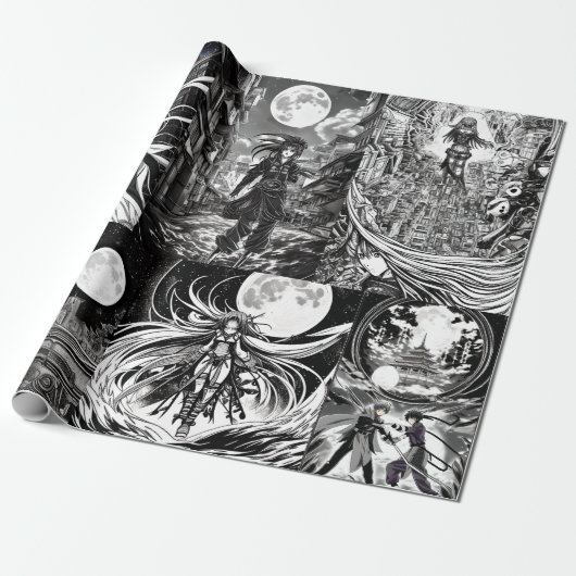 Papier Cadeau Livre de coloriage Anime (Déroulé)