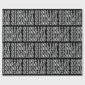 PAPIER CADEAU LIVRE DE TRAVAIL NERD BINAIRE (Plat)