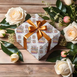 Papier Cadeau Livre d'histoires de nouveau chapitre Shower de ma