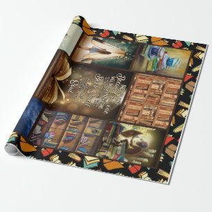 Papier Cadeau Livre Lover Gift, Book Worm, I Love Reading Book