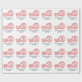 Papier Cadeau Livré par Reindeer mail joli Noël (Plat)