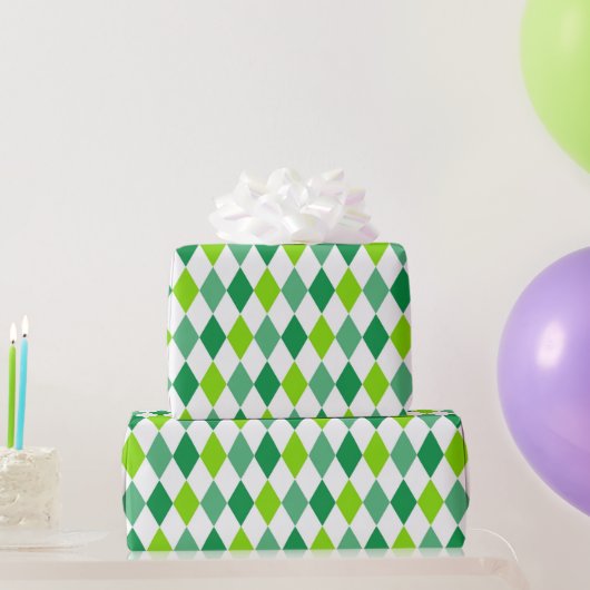 Papier Cadeau Livre vert Diamond St. Patrick's Day Wrapping (Cadeaux de fête)