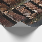 Papier Cadeau Livres de bibliothèque (Coin)