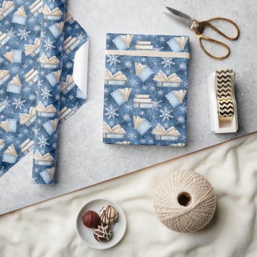 Papier Cadeau Livres de Noël (Artisanat)