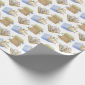 Papier Cadeau Livres floraux (Coin)