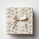 Papier Cadeau Livres floraux<br><div class="desc">Enveloppez vos cadeaux dans la beauté enchanteresse de notre papier d'emballage,  orné d'un motif fantaisiste de livres et de fleurs sauvages. Ce papier enveloppe magnifiquement tout cadeau,  rendant chaque présentation aussi agréable que la collection.</div>