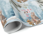 Papier Cadeau Livres gratuits pour Noël (Coin rond)