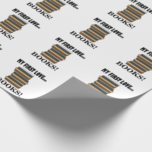 Papier Cadeau Livres My First Love Books (Coin)