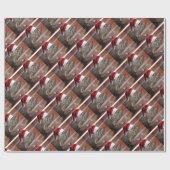 Papier Cadeau Lizard de Noël (Plat)