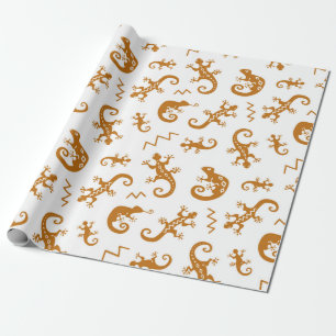 Papier Cadeau Lizards et caméléons motif sans soudure