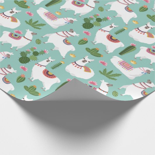 Papier Cadeau Llamas (Coin)