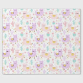 Papier Cadeau Llamas (Plat)