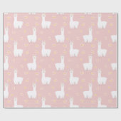 Papier Cadeau Llamas (Plat)