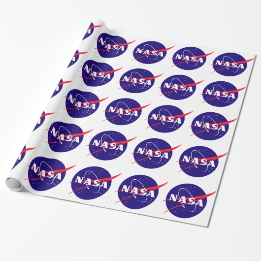Papier Cadeau Logo de boulette de viande de la NASA (Déroulé)
