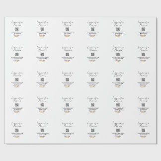 Papier Cadeau logo de l'entreprise de revue Google Scan QR revie