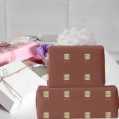 Papier Cadeau logo de l'entreprise de terre cuite