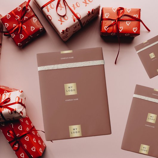 Papier Cadeau logo de l'entreprise de terre cuite